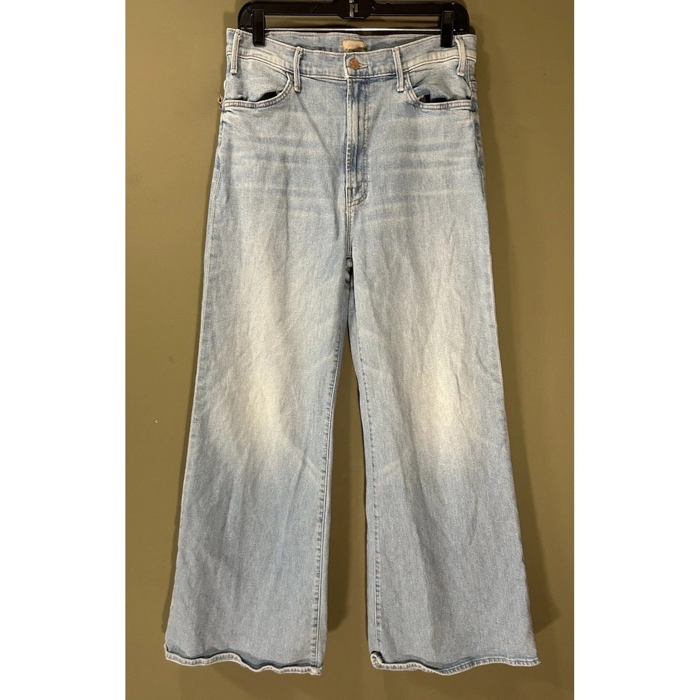 Mother Jeans Hustler Roller Flood Wide Leg Sz 32 (31x28) Cherie Cherie Boho Y2K